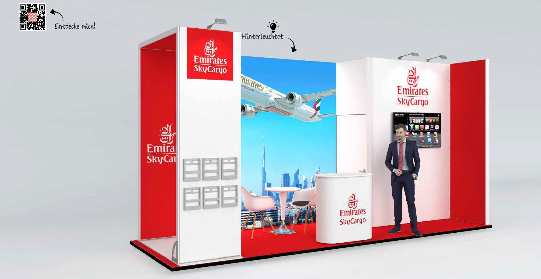 Eckstand Emirates – 6m x 2m